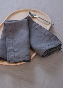 Tøyservietter i lin (2-pack), bonprix