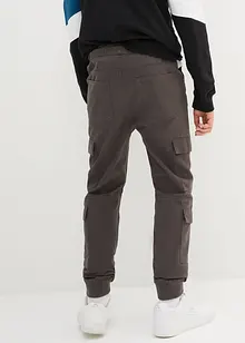 Slip on-cargobukse i 100% bomull, Regular Fit, bonprix