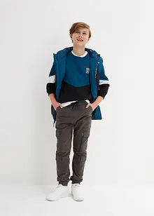 Slip on-cargobukse i 100% bomull, Regular Fit, bonprix