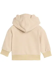 Hettegenser i fleece til baby, bonprix