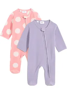 Fleece-jumpsuit for baby (2-pack), bonprix