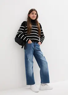 Jeansbukse for barn, Wide Leg, bonprix