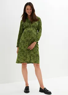 Chiffonkjole med smock-innfelling, bonprix