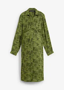 Chiffonkjole med smock-innfelling, bonprix