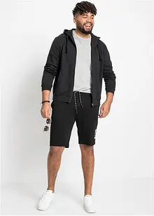 Sweat-bermudashorts med åpne kanter, bonprix