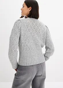 Cardigan med brede mansjetter, bonprix