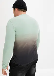 Langermet shirt med fargegradering, Slim Fit, bonprix