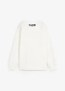 Sweatshirt med strikket innfelling, bonprix