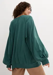 Oversized topp i 100% bomull, bonprix