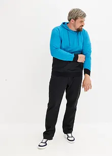 Sweatshirt med hette og resirkulert polyester, fargegradering, bonprix