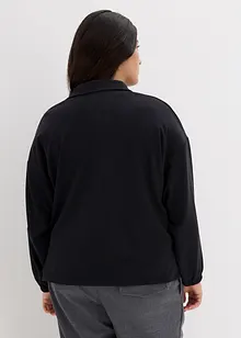 Troyer-sweatshirt med Boxy passform med modal, lang arm, bonprix