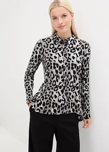 Trikotbluse med print, bonprix