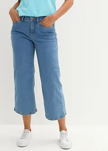 Wide Leg-jeans Mid Waist, Cropped, bonprix