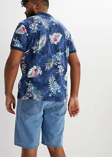 Kortermet jersey-poloskjorte i 100% økologisk bomull, bonprix