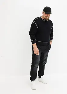 Genser med resirkulert bomull, Loose Fit, bonprix