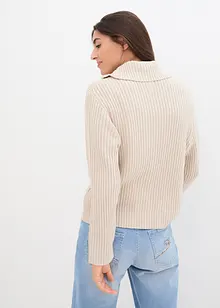 Cardigan med glidelås, bonprix