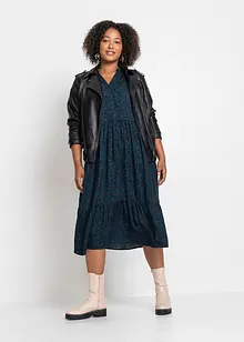 Midikjole i viskose, bonprix