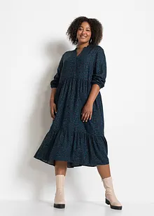 Midikjole i viskose, bonprix