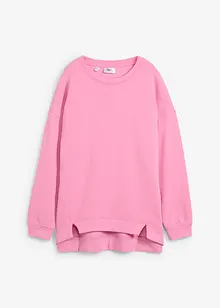 Oversized sweatshirt med splitt i nederkant, bonprix