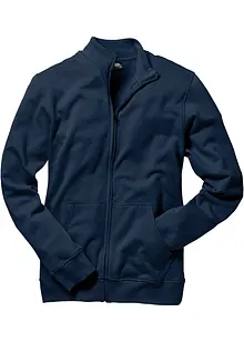 Sweatshirtjakke med høy kant i halsen, bonprix