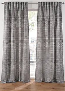 Jacquard-gardin med grafisk mønster, bonprix