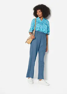Lett pull on-jeans med behagelig linning, vidt snitt, bonprix
