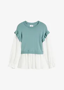 Genser med isydd bluse, bonprix