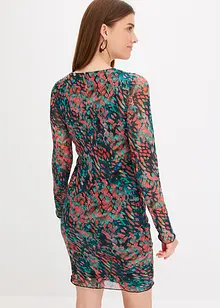 Mesh-kjole med print, bonprix