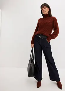 Wide Leg-jeans High Waist, Paperbag, bonprix