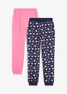 Lang pyjamasbukse til barn (2-pack), bonprix