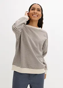 Oversized sweatshirt, stripet, bonprix