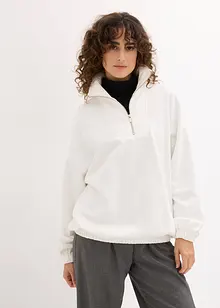 Oversized sweatshirt med troyer-krage, bonprix