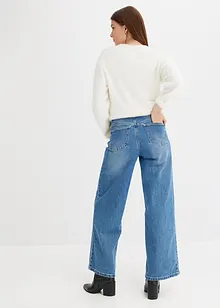 Wide Leg-jeans Mid Waist, bonprix