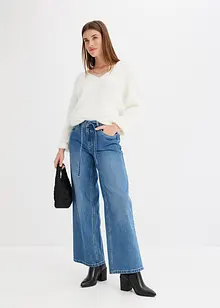 Wide Leg-jeans Mid Waist, bonprix