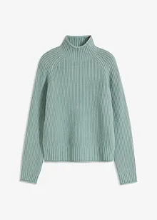 Strikket genser med ståkrage, bonprix