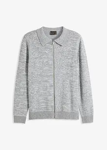 Polo-cardigan med glidelås, bonprix