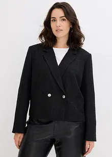 Bouclé-blazer med glanstråder, bonprix