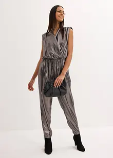 Jumpsuit med glansprint, bonprix