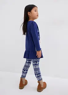 Shirt og leggings med økologisk bomull for barn (2-delt sett), bonprix