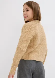 Bouclé-cardigan for barn, bonprix