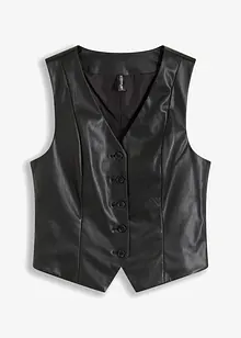 Vest i imitert skinn, bonprix