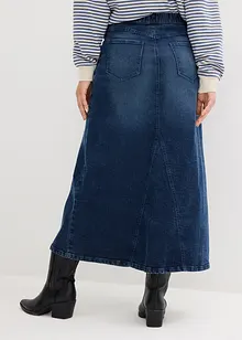 Vidt jeansskjørt med komfortlinning, bonprix