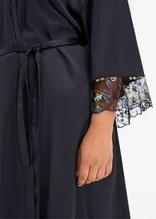 Sateng-kimono med broderi, bonprix