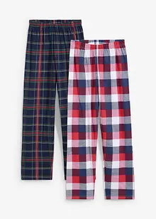 Pyjamasbukse med økologisk bomull (2-pack), bonprix