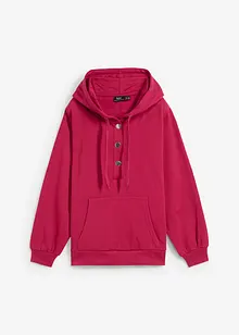 Oversized sweatshirt med hette, bonprix