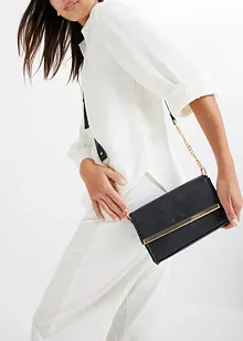 Clutch i skinn, bonprix