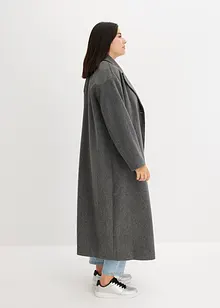 Dobbeltspent oversized kåpe i ull-look, bonprix