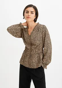 Bluse med print, bonprix