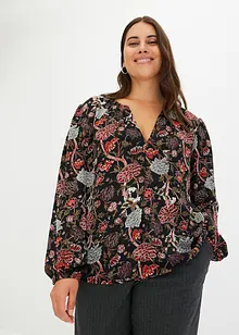 Bluse med print, bonprix