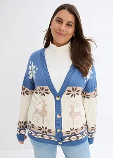 Cardigan med julemotiv, bonprix